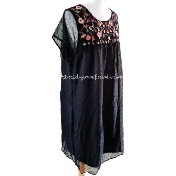 💥NWT💥 AVENUE PLUS EMBROIDERED DRESS SZ 1X - Picture 4 of 7